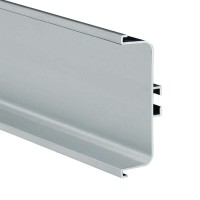 Профіль GOLA Scilm type C, горизонтальний, L-4100мм, браш нікель