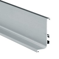 Профіль GOLA Scilm type L, горизонтальний, L-4100мм, браш нікель