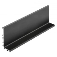 Профіль GOLA GTV VELLO під LED type L горизонтальний, L=4100мм, чорний