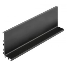 Профіль GOLA GTV VELLO під LED type L горизонтальний, L=4100мм, чорний