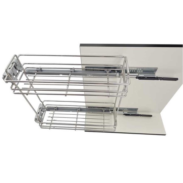 Карго FBM mini 200 ліве хром направляючі Hettich 3D