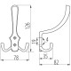 Гачок GTV DW 59 G2 (АО-К24-01) хром