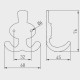 Гачок GTV WZ CORUNA-М-17 коричневий