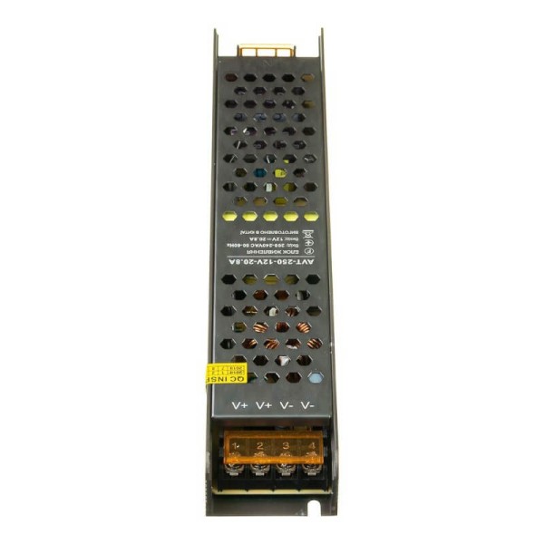 Блок живлення AVT 12V, IP20, 250W, 20,8А