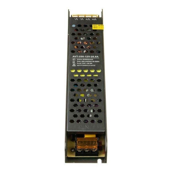 Блок живлення AVT 12V, IP20, 250W, 20,8А