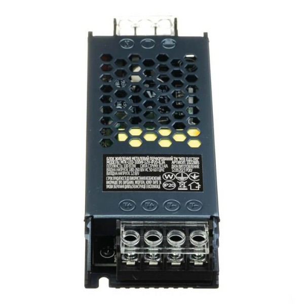 Блок живлення MTK 12V, IP20, 100W, 8,3А