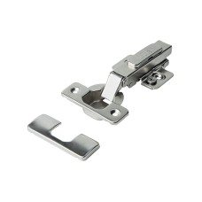 Петля Clip-On, без пружини, накладна 105°, нікель, 3D, Muller Profi Line