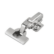 Петля Clip-On, з пружиною, напівнакладна 105°, нікель, 3D, Muller Profi Line БЕЗ ДОТЯГУВАЧА !!!