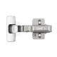Петля Clip-On, з пружиною, напівнакладна 105°, нікель, 3D, Muller Profi Line БЕЗ ДОТЯГУВАЧА !!!