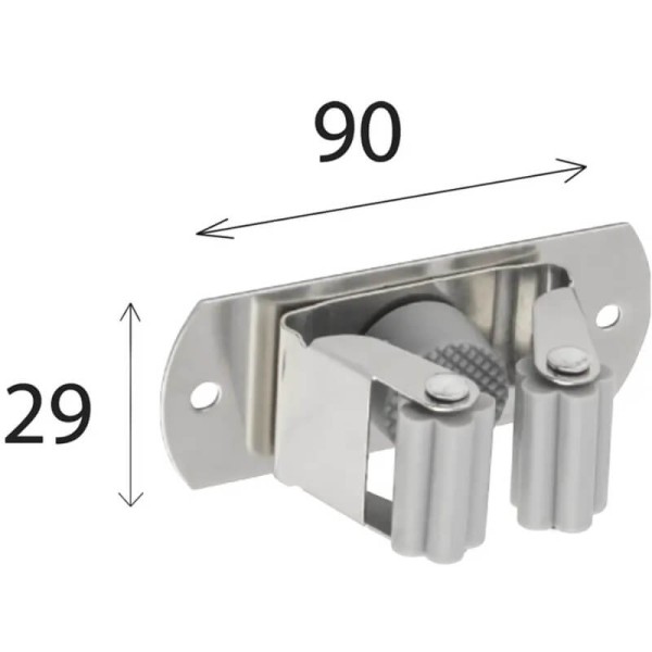 Тримач для швабр 90х29, DOMAX