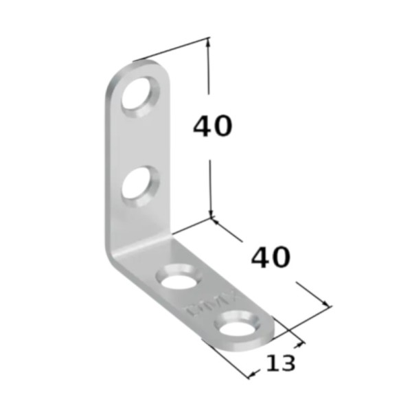 Кутник металевий №11 40х40х13, DOMAX