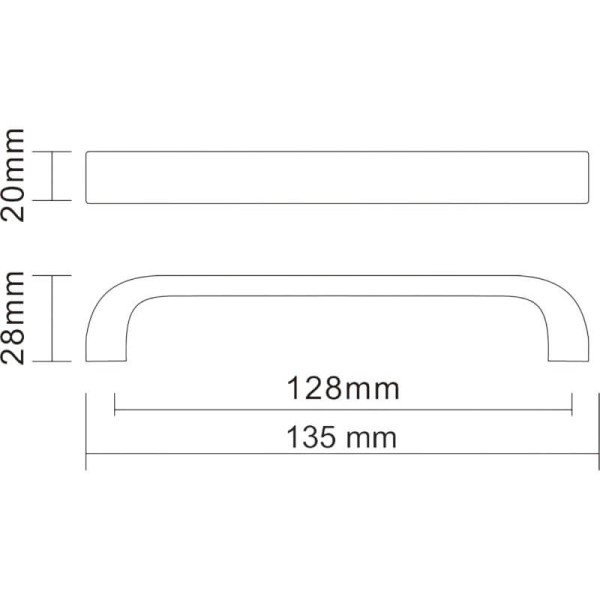 Ручка ДС DN 94/128 G6 А