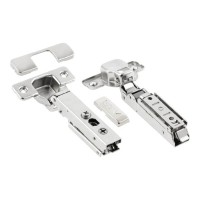 Петля GTV SOLID PLUS DCHC 3D з дотягом накладна, пряма планка ZM-DCHCB09-3DBEO