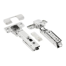 Петля GTV SOLID PLUS DCHC 3D з дотягом накладна, пряма планка ZM-DCHCB09-3DBEO