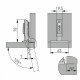 Петля GTV SOLID PLUS DCHC 3D з дотягом накладна, пряма планка ZM-DCHCB09-3DBEO