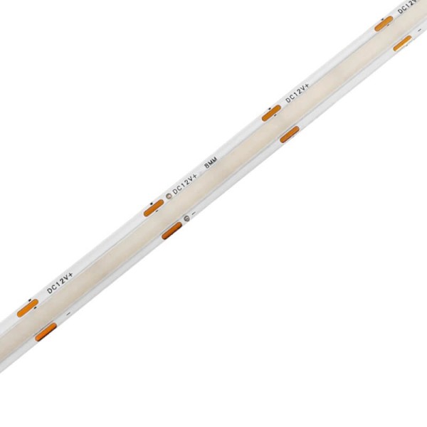 Світлодіодна LED стрічка COB AVT-PROF (4000-4500K) 12W-COB-256d-NW-20-V2 МОНОЛІТ, 5м