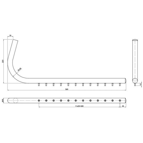 Ф25 R-37/12 кріплення, ДС