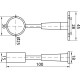 Ф25 R-50R кріплення проміжне регулююче, ДС