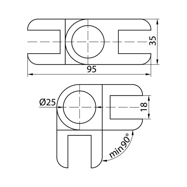 Ф25 R-52 кріплення, ДС