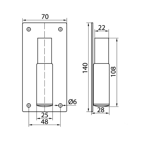 Ф25 W2/25 кріплення, ДС