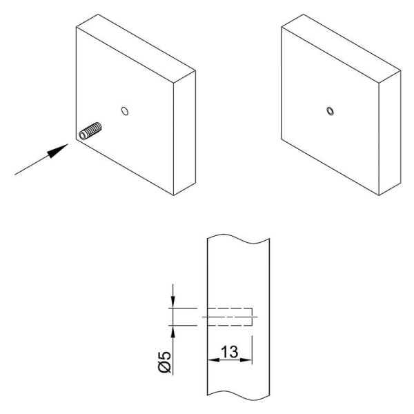 Муфта пластикова №43 Ø5мм (1004932) Hettich