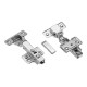 Петля GTV SOLID PLUS DCHC 3D з дотягом накладна, без євро шурупа ZM-DCHC09-3DBEO