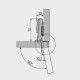 Петля GTV SOLID PLUS DCHC 3D з дотягом накладна, без євро шурупа ZM-DCHC09-3DBEO