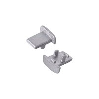 Профіль для LED-стрічки LUMINE, врізний SLIM ЗАГЛУШКА сіра