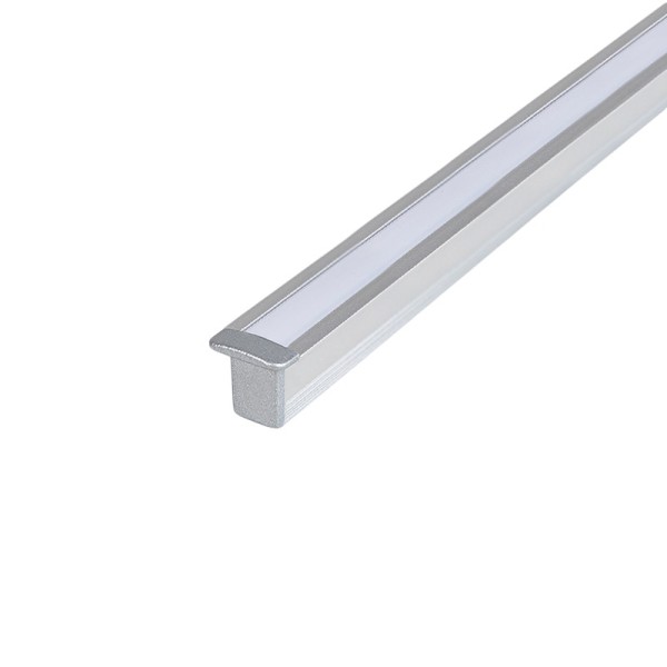 Профіль для LED-стрічки LUMINE, врізний SLIM ЗАГЛУШКА сіра