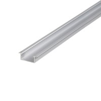 Профіль для LED-стрічки LUMINE, ВРІЗНИЙ L-3м алюміній, анодоване срібло