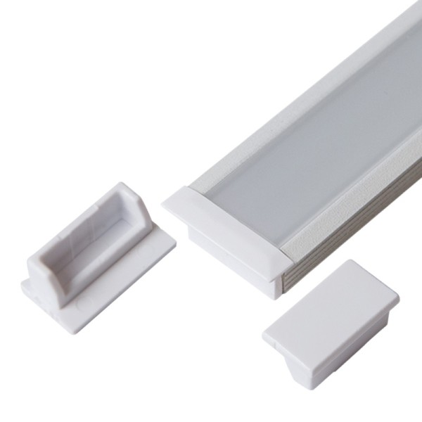 Профіль для LED-стрічки LUMINE, врізний ЗАГЛУШКА біла