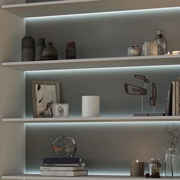 Профіль для LED-стрічки LUMINE, торцевий L-3м РОЗСІЮВАЧ молочний