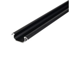 Профіль для LED-стрічки LUMINE, КУТОВИЙ-врізний, L-3м анодов. чорний
