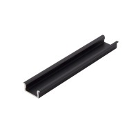 Профіль для LED-стрічки VYBIR, врізний 17х8мм L-5,95м анод. чорний