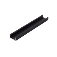Профіль для LED-стрічки VYBIR, накладний 17х8мм L-5,95м анод. чорний