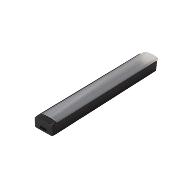 Профіль для LED-стрічки VYBIR, накладний 17х8мм L-5,95м анод. чорний