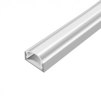 Профіль для LED-стрічки НАКЛАДНИЙ ПФ-18 New 6,5х15 2м анодований алюміній + молочний розсіювач