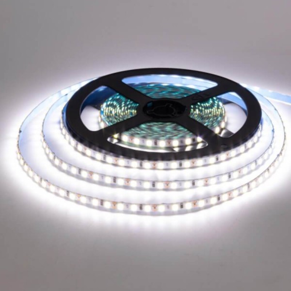 Світлодіодна LED стрічка SLIM AVT-600WW3528-12 (4000K-4500K) 9,6 W/м, 120LED/м, 5м