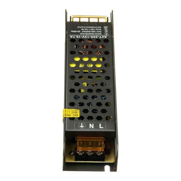 Блок живлення AVT 12V, IP20, 200W, 16,60А
