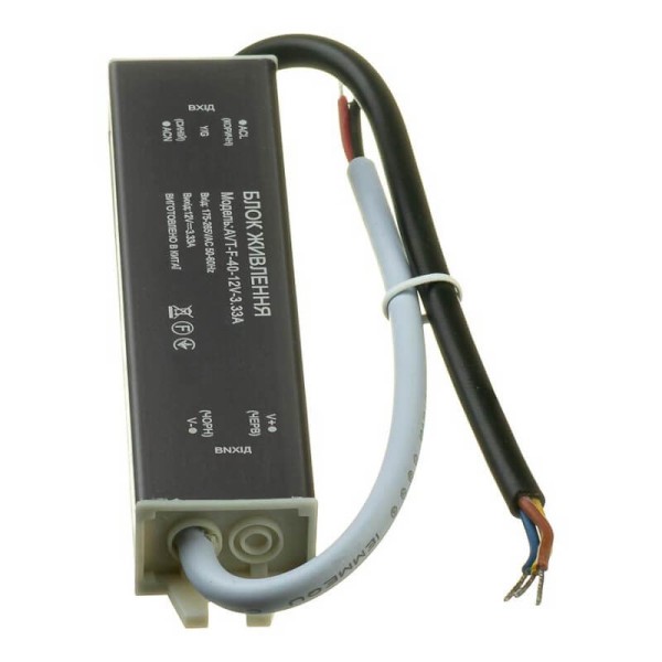Блок живлення AVT-F герметичний 12V IP67  40W 3.33А