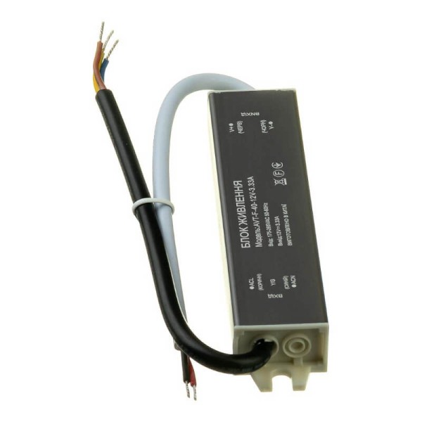 Блок живлення AVT-F герметичний 12V IP67  40W 3.33А