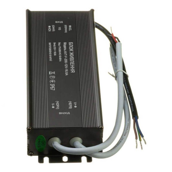 Блок живлення AVT-F герметичний 12V IP67 200W 16.66А