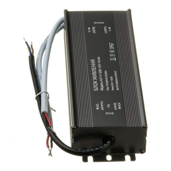 Блок живлення AVT-F герметичний 12V IP67 200W 16.66А