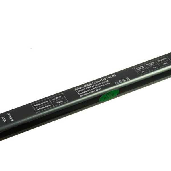 Блок живлення AVT SLIM герметичний 12V IP67 60W 5.0А