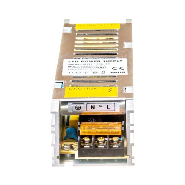 Блок живлення AVT LONG 12V, IP20, 100W, 8.33A