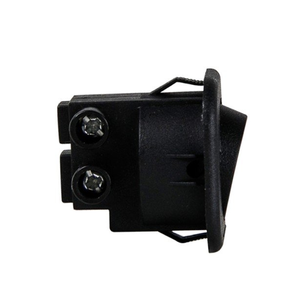 Вимикач Lumine 87511 кнопковий квадратний 220В-12V, чорний