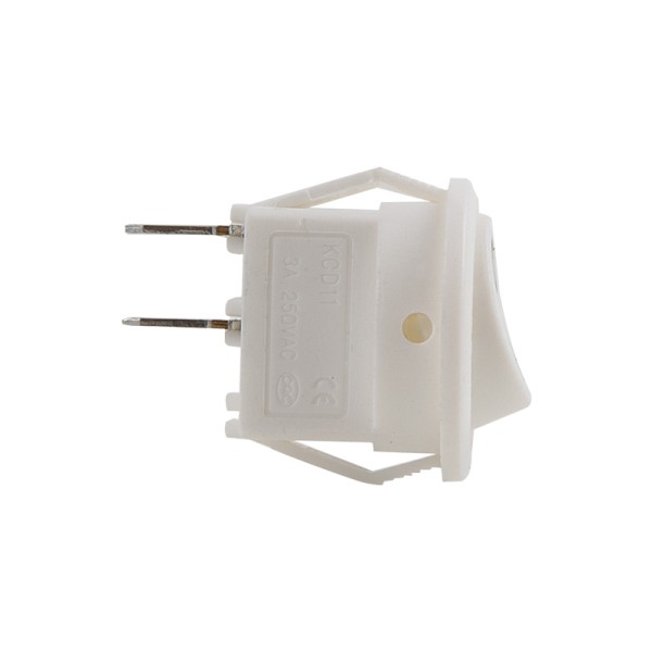 Вимикач Lumine 87504 кнопковий круглий, білий mini