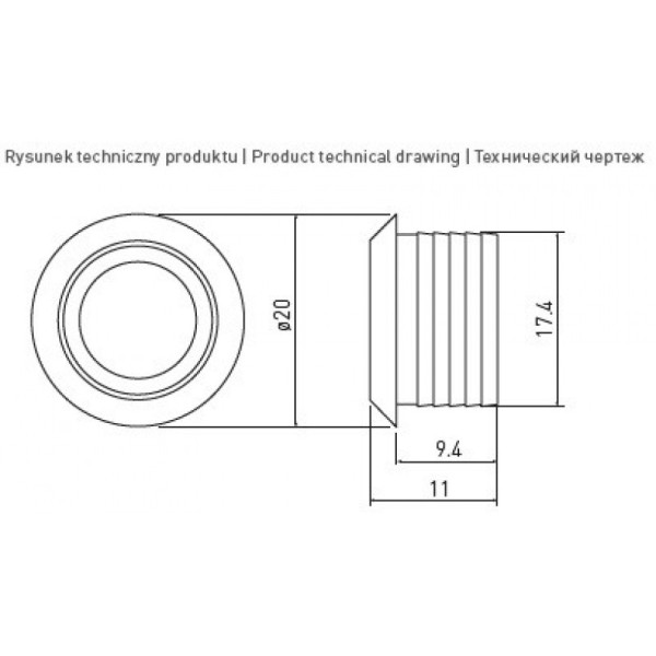 Вимикач сенсорний безконтактний AE-WBEZD-NB (12V,20W) з регулюванням яскравості, хром GTV