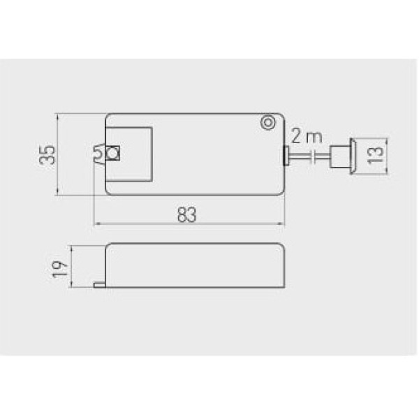 Вимикач сенсорний безконтактний AE-WBEZDC-10S (220V,500W) на рух руки, GTV