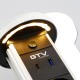 Подовжувач висувний CAMINO d-100 2 гнізда + USB AE-BPW2SCAM-10 білий, GTV